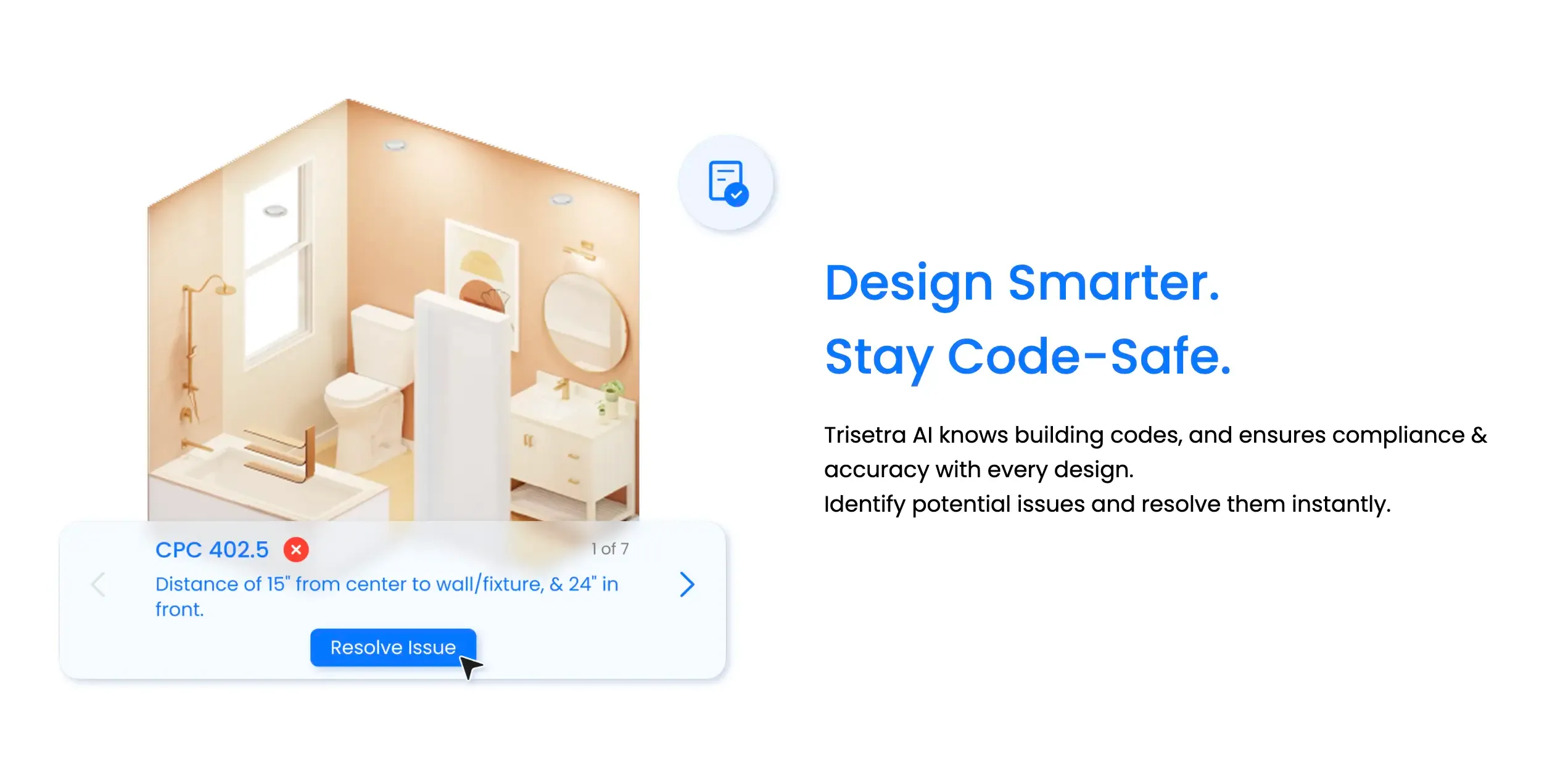 Code-compliant bathroom design